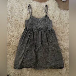 Zara Kids acid wash gray Textured Sleeveless Dress 11/12
